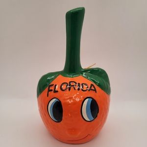 Vintage Hand Painted Florida Decorative Ceramic Bell